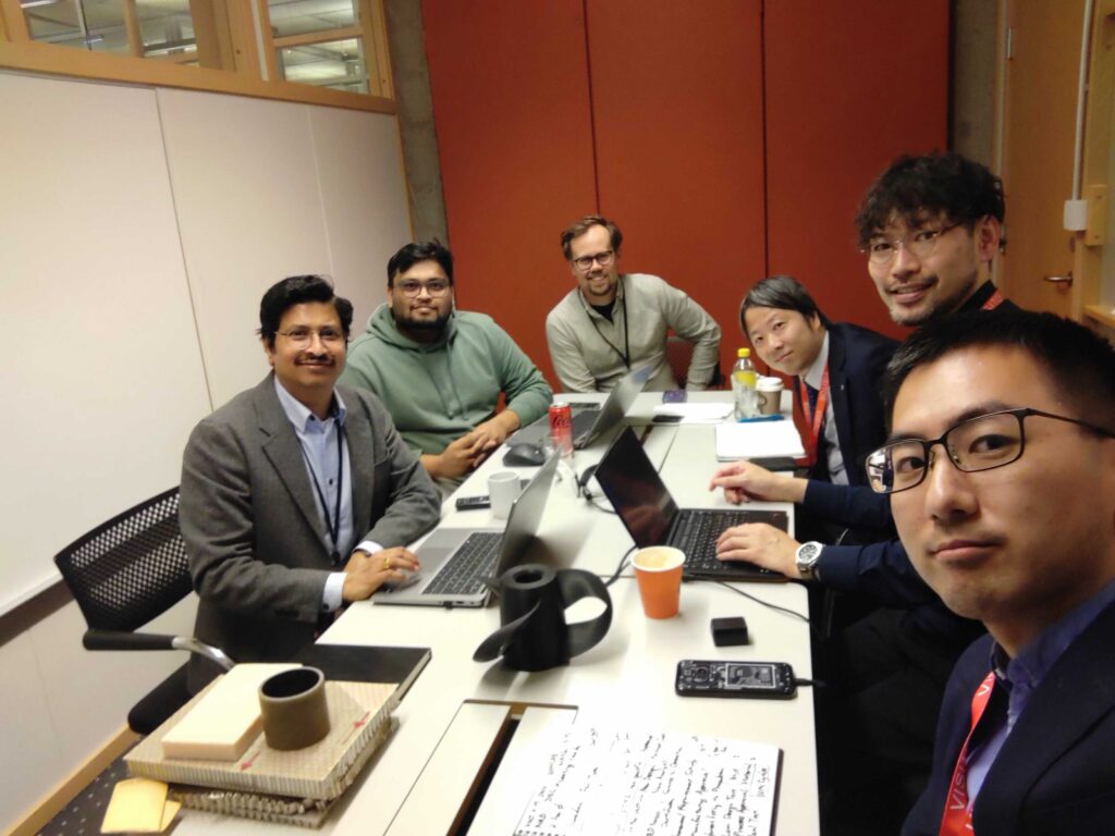 Ramesh, Chaman, and Stian discussed with us over 4 hours at DNV Oslo.