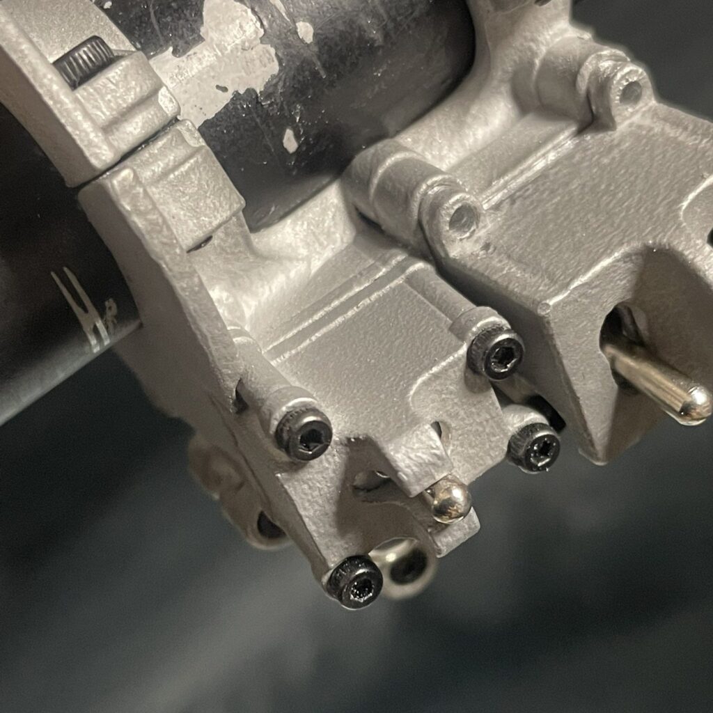 組付けたバイクのカスタム3Dプリント製部品Assembled bike custom part